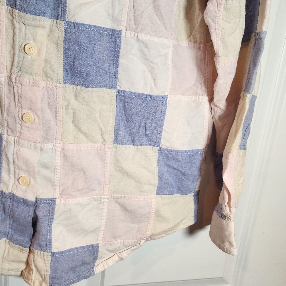 Orvis Womens Small Patchwork Button Down Blouse C… - image 6